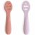 Variation Rose, violet du produit Lot de 2 cuillères d'apprentissage Rose-Soft Lilac de la marque Mushie