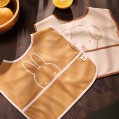 Lot de 2 bavoirs plastifiés Miffy Peekaboo Wild Rose