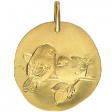 Médaille Les Oiseaux 23 mm (or jaune 750°)   par Monnaie de Paris