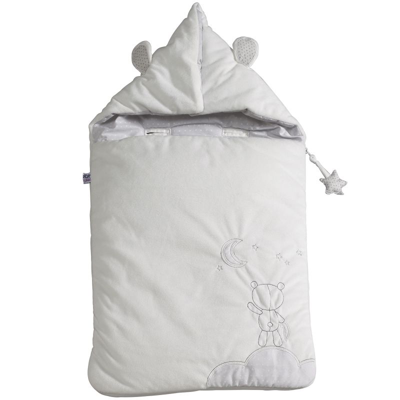 Nid d'ange passe sangle Céleste ours blanc (80 cm) Sauthon