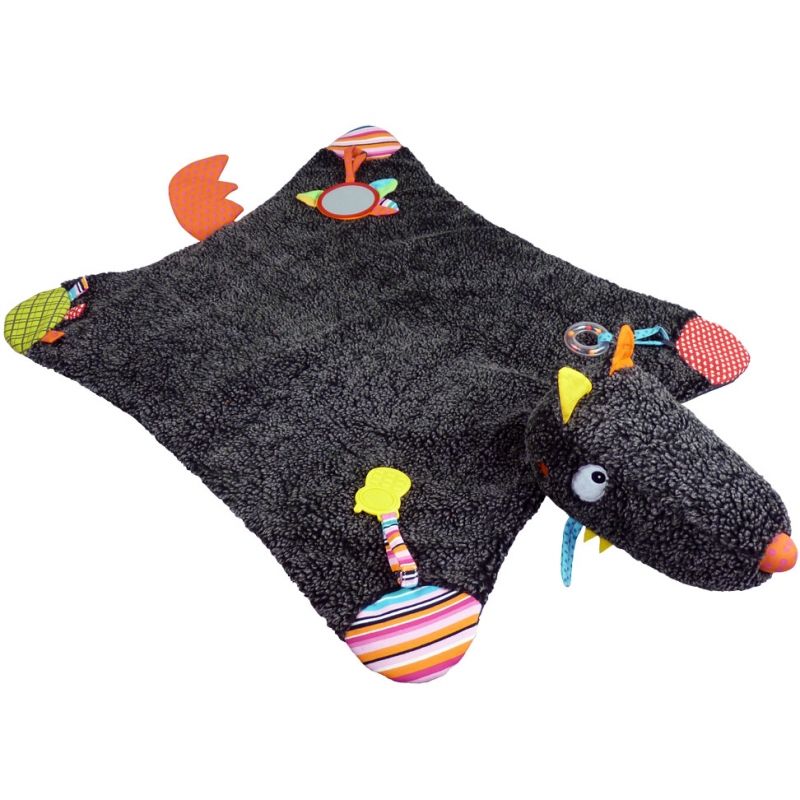 Tapis d'éveil peau de bête T'es Fou Louloup (70 x 100 cm) Ebulobo