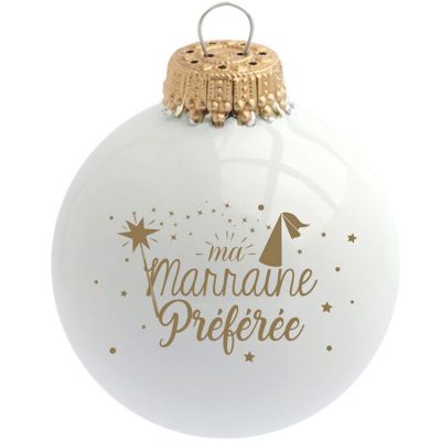 Boule de Noël Ma Marraine Préférée Baubels