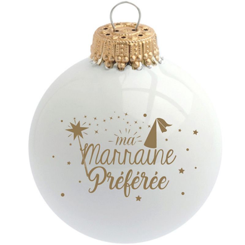 Boule de Noël Ma Marraine Préférée Baubels Produit 1 grande taille