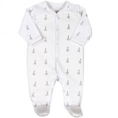 Pyjama léger blanc Sophie la girafe (3 mois)