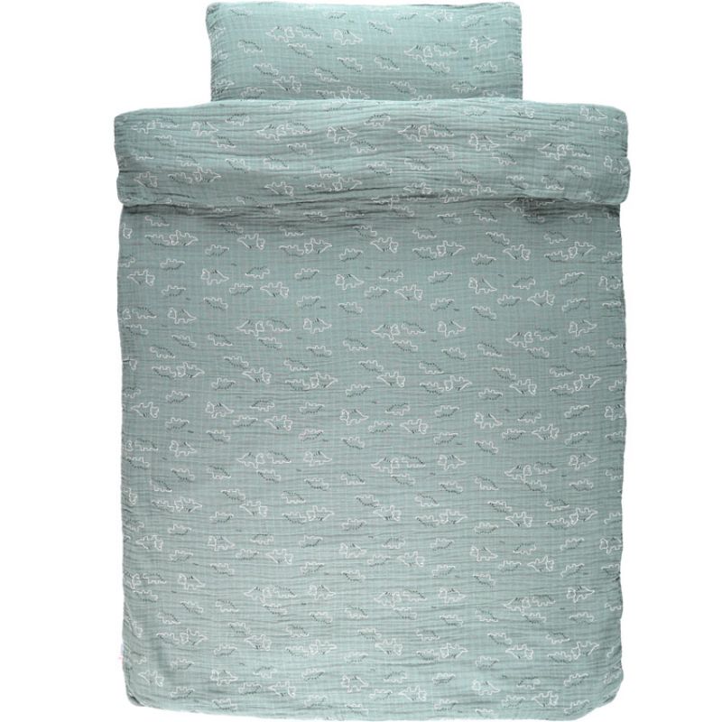 Housse de couette + taie Mix & Match bleu (100 x 140 cm) Noukie's
