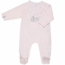 Pyjama chaud Poudre d'étoiles rose (6 mois : 67 cm)  par Noukie's