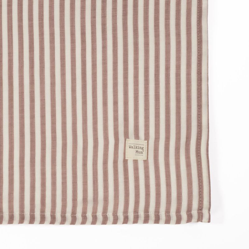 Lange Praliné Rayures Moka (120x120 cm) Walking Mum Produit 4