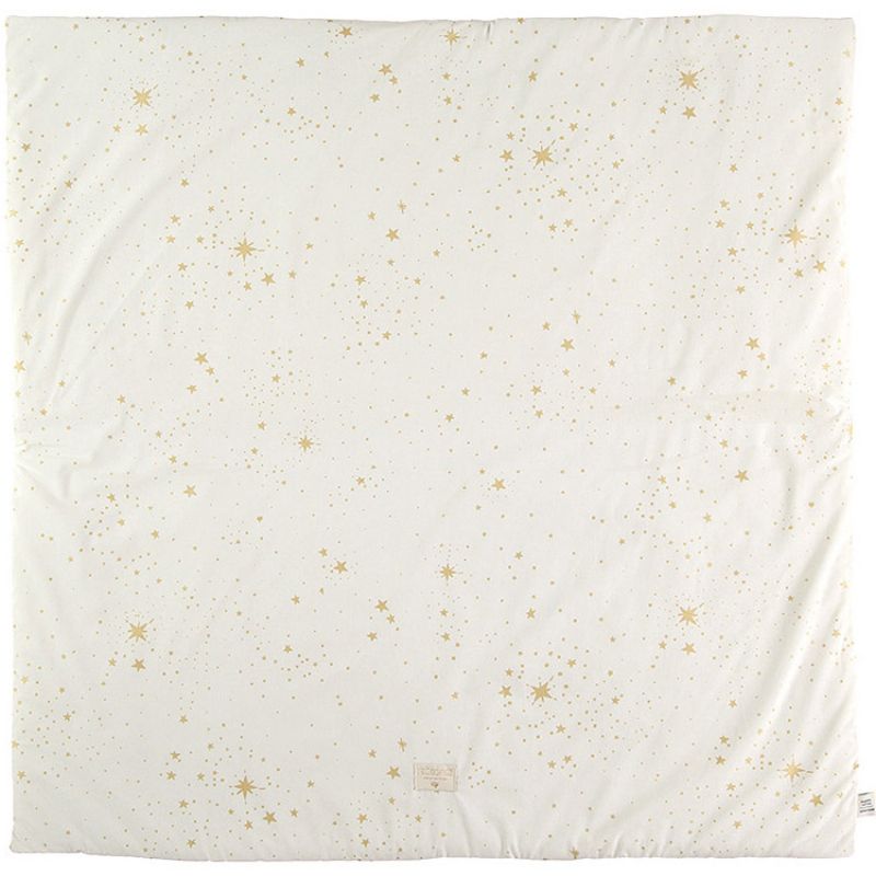 Tapis de parc Colorado coton bio Gold stella Natural (100 x 100 cm) Nobodinoz