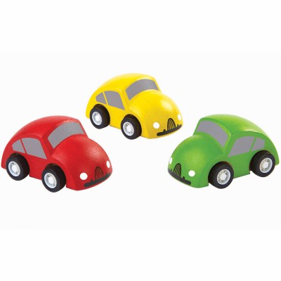 Lot de 3 mini voitures Plan Toys