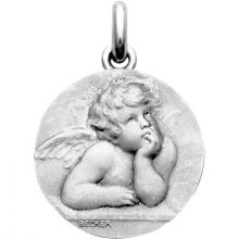 Médaille Ange Raphaël (argent 925°)  par Becker