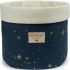 Panier de toilette en tissu Panda Gold stella Night blue (20 x 24 cm) - Nobodinoz