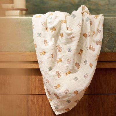 Lot de 2 maxi-langes en gaze de coton Jollies (115 x 115 cm)