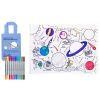 Set de table à colorier lavable et réutilisable Espace avec 10 feutres Eatsleepdoodle Produit 1