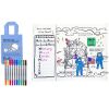 Set de table à colorier lavable et réutilisable Espace avec 10 feutres Eatsleepdoodle Produit 3