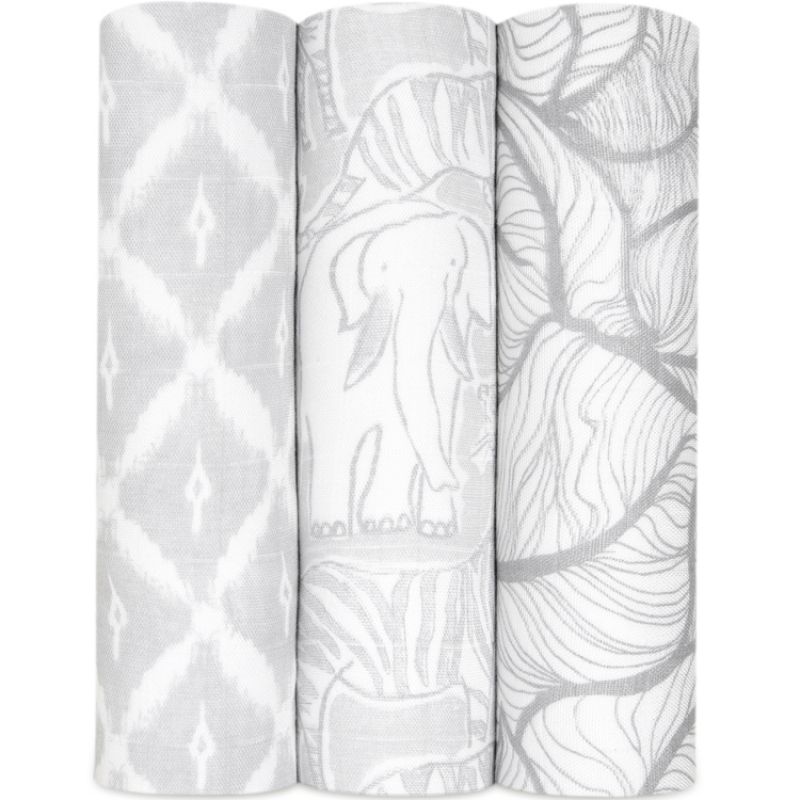 Lot de 3 maxi langes Silky soft Culture Club (120 x 120 cm) aden + anais