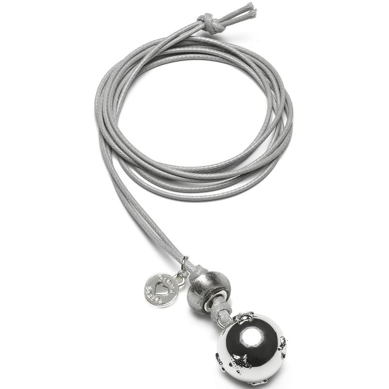 Bola sur cordon glitter gris Basic étoiles (plaqué argent) Proud MaMa