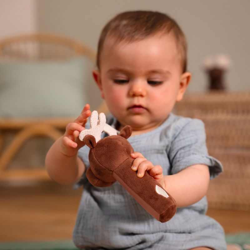 Hochet pouêt Bruce l'Elan Little Big Friends Ambiance 6