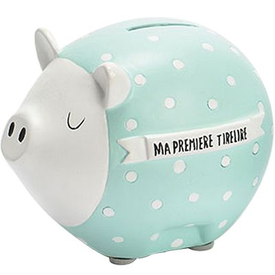Tirelire Cochon Hector Vert D Eau Amadeus Les Petits