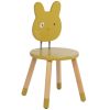 Chaise ocre Trois petits lapins  par Moulin Roty