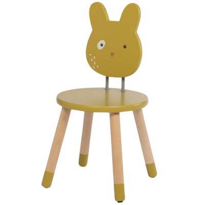 Chaise ocre Trois petits lapins  par Moulin Roty