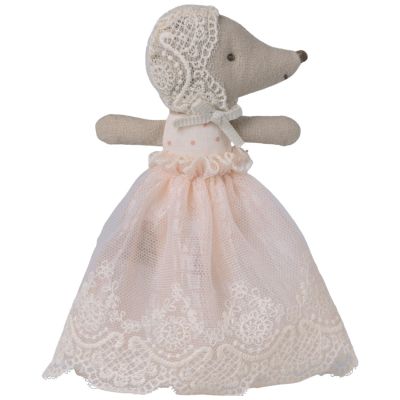 Bébé souris en robe Poudre