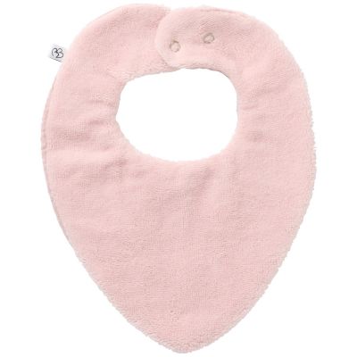 Bavoir bandana réversible bambou et gaze de coton pétale