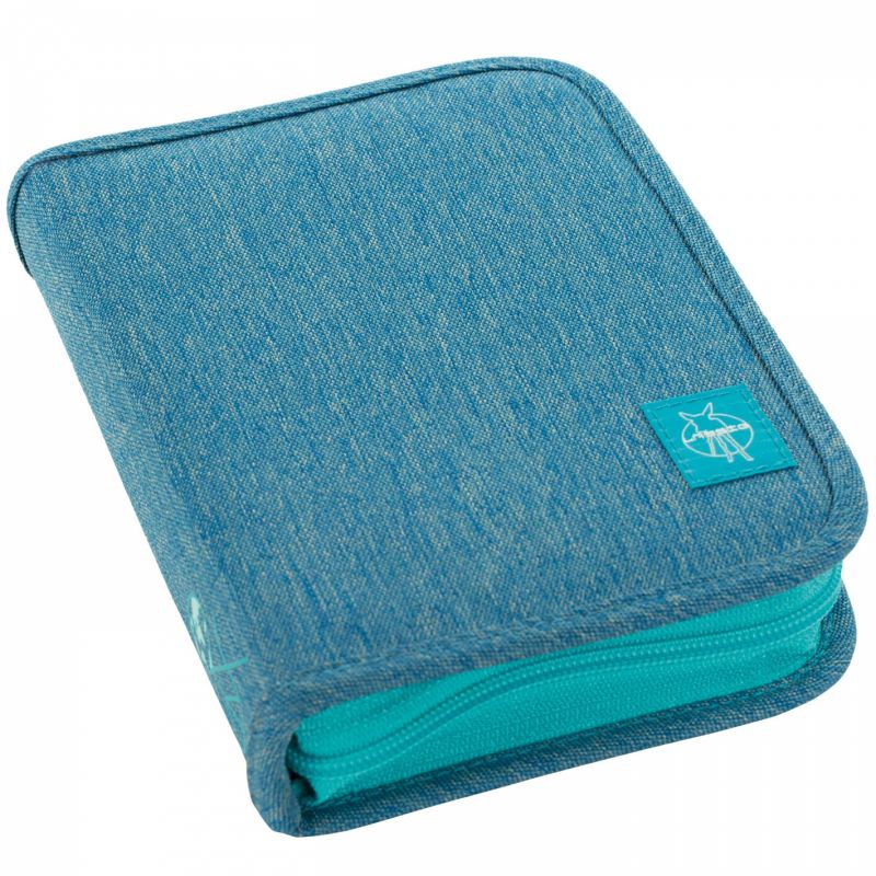 Pochette plate About Friends chiné bleu Lässig