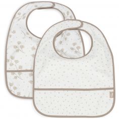 Lot de 2 bavoirs plastifiés Leafy Dreams - Jollein