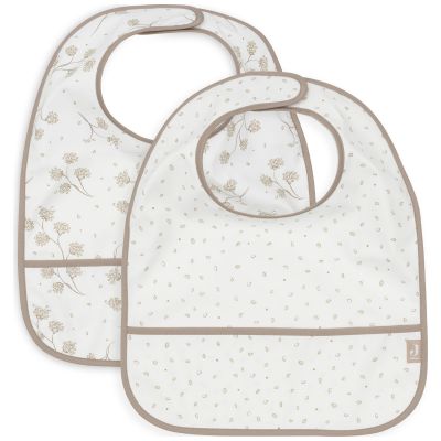 Lot de 2 bavoirs plastifiés Leafy Dreams Jollein