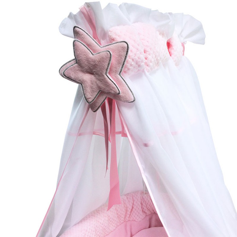 Ciel de lit Beryl rose Maison Nougatine