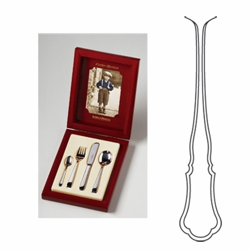 Coffret couverts Alt-Chippendale 4 pièces (argent massif 925°)  Robbe & Berking