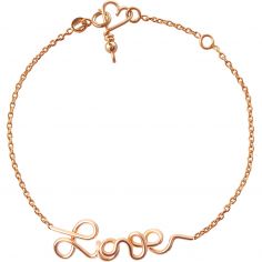 Bracelet chaîne Mon petit love goldfilled rose - Padam Padam