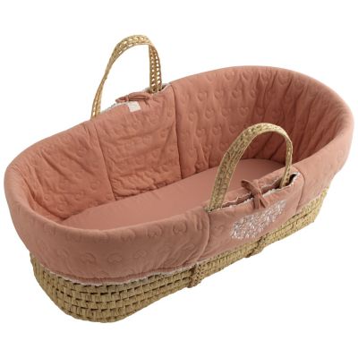 Couffin souple en fibres naturelles de palmier Petit Cœur Sauthon