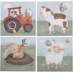 Puzzle 4 en 1 Little Farm - Little Dutch