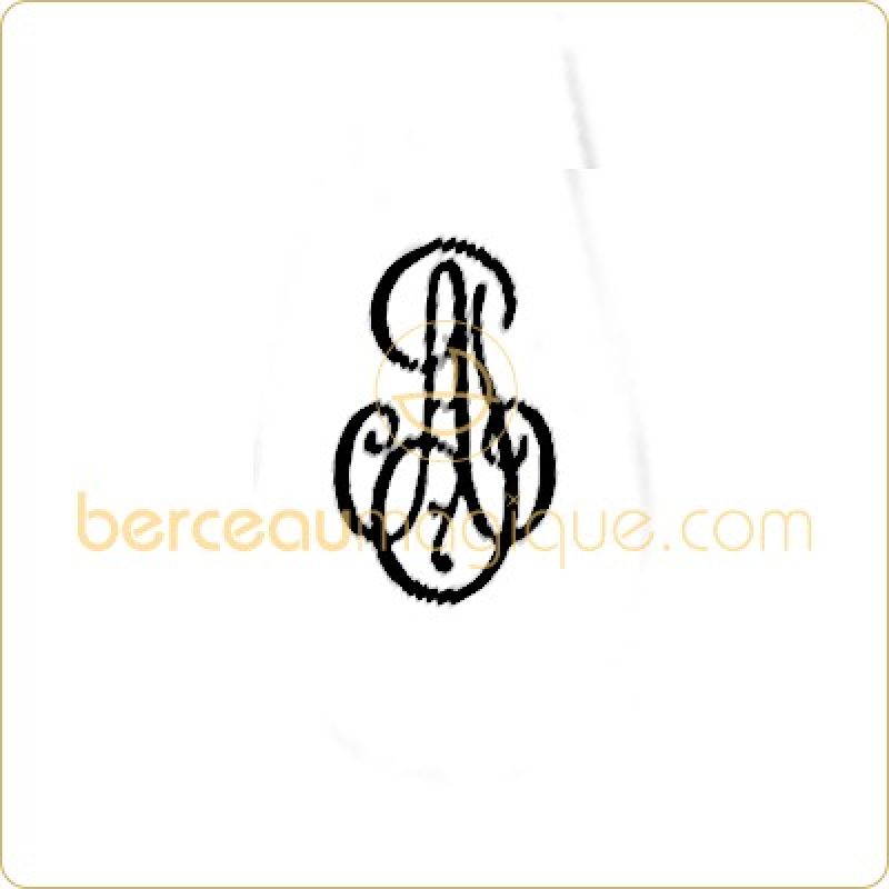 Gravure d'initiales sur bijou en or ou argent (modèle 49) Atelier de gravure