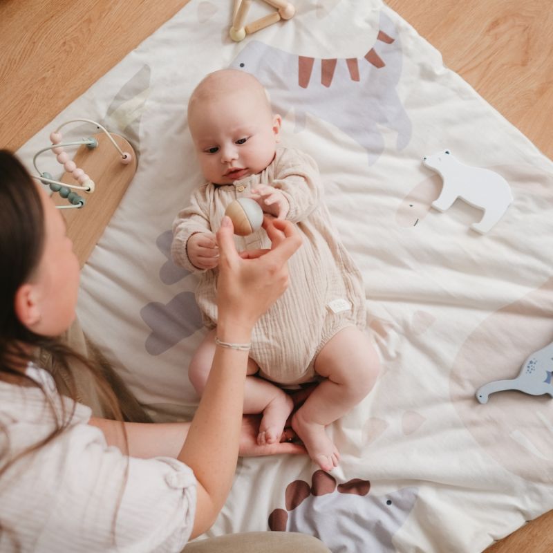 Tapis de jeu nomade Dinosaures Tinéo Ambiance 2