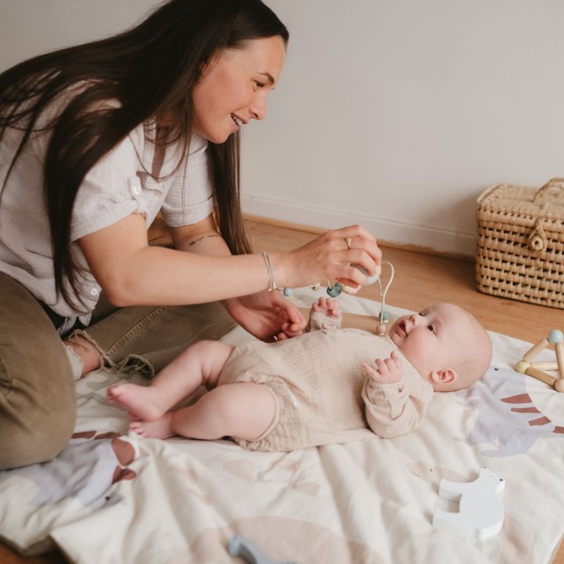 Tapis de jeu nomade Dinosaures Tinéo Ambiance 8