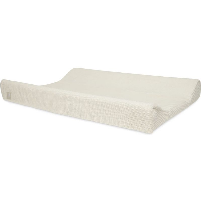 Housse de matelas à langer Basic Knit Ivory (50 x 70 cm) Jollein