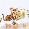 Stickers muraux Tigre et léopard (70 x 34 cm)  par Lilipinso