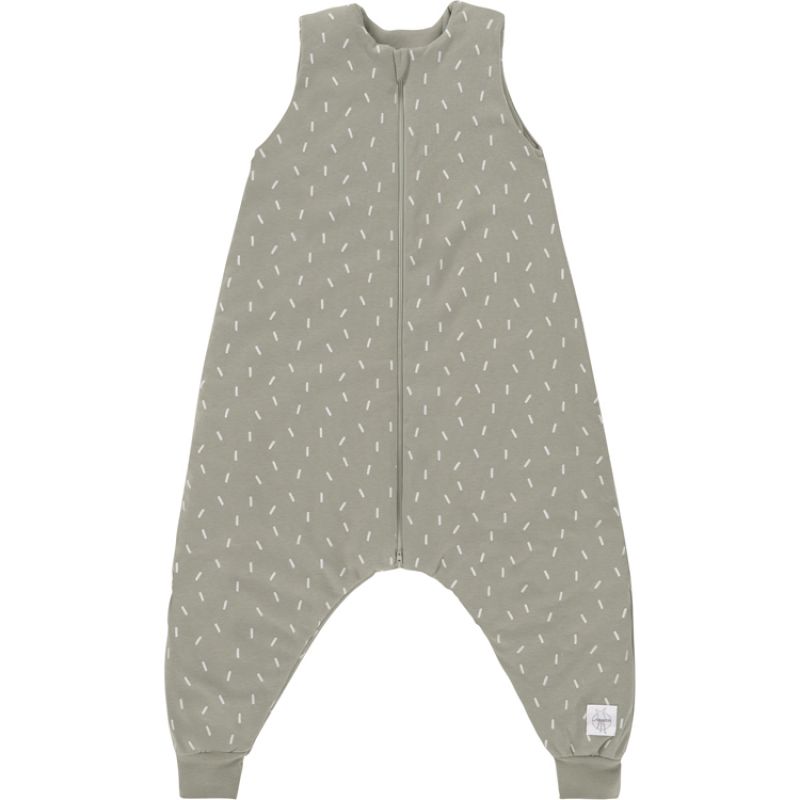 Combinaison pour dormir en coton bio petits traits olive (1-2 ans) Lässig