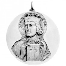 Médaille Saint Eric (or blanc 750°)  par Becker