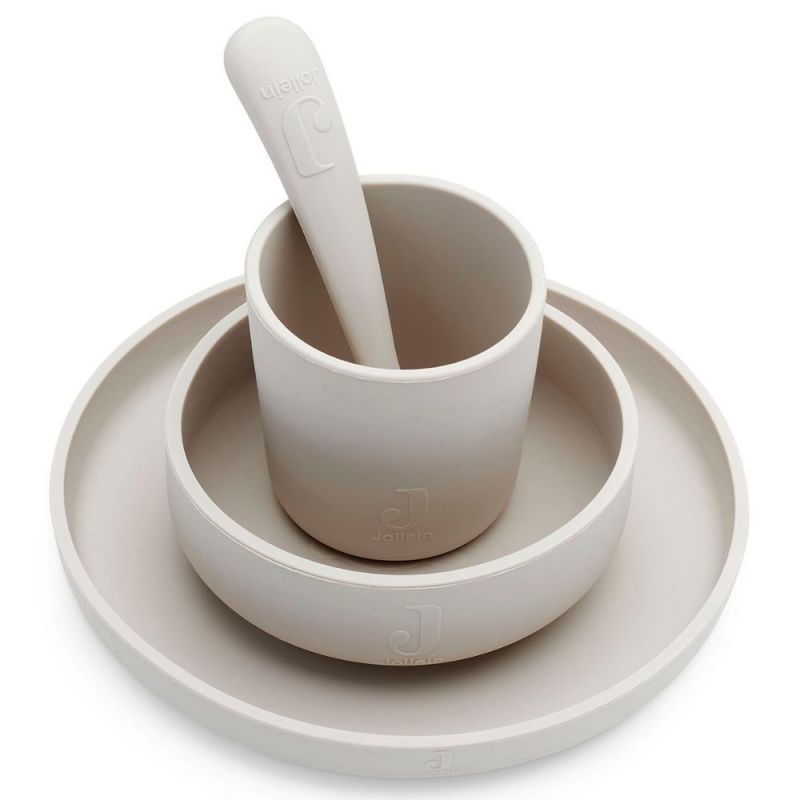 Coffret repas en silicone Nougat (4 pièces) - Reconditionné Jollein