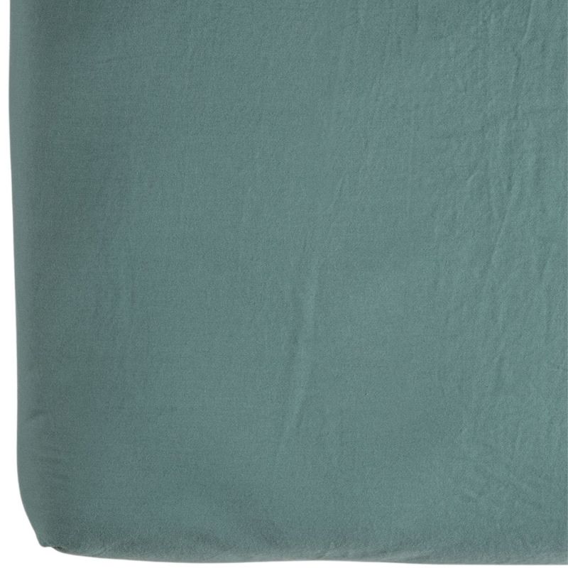Drap housse pur coton Eucalyptus (60 x 120 cm) Kadolis Produit 1