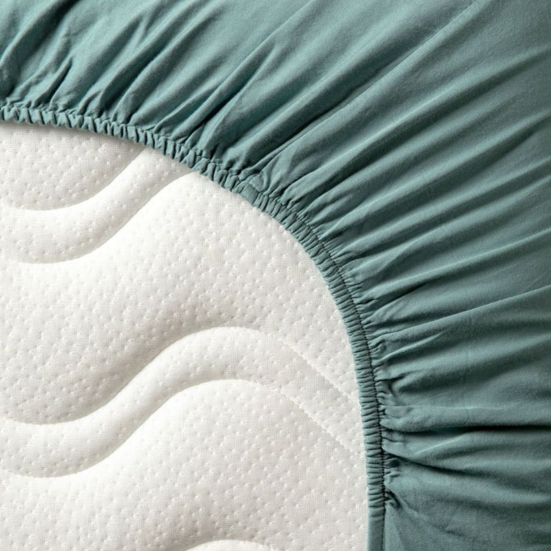 Drap housse pur coton Eucalyptus (60 x 120 cm) Kadolis Ambiance 3