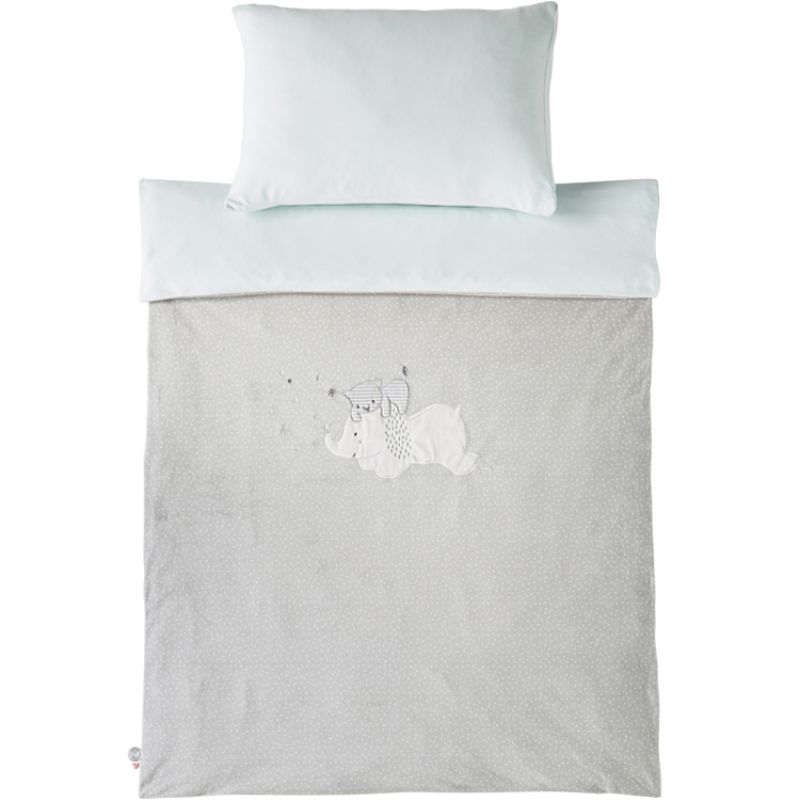 Housse de couette + taie d'oreiller Anna & Milo (100 x 140 cm) Noukie's