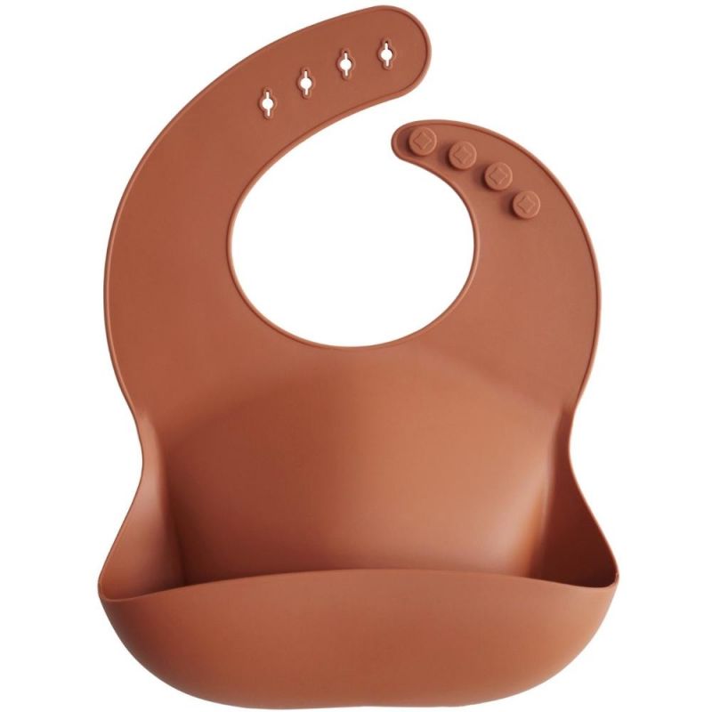 Bavoir à poche en silicone Clay Mushie