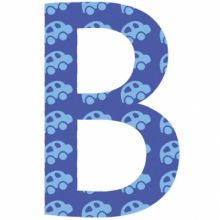 Lettre adhésive B My ABC blue by Anne Cresci  par Lilipinso