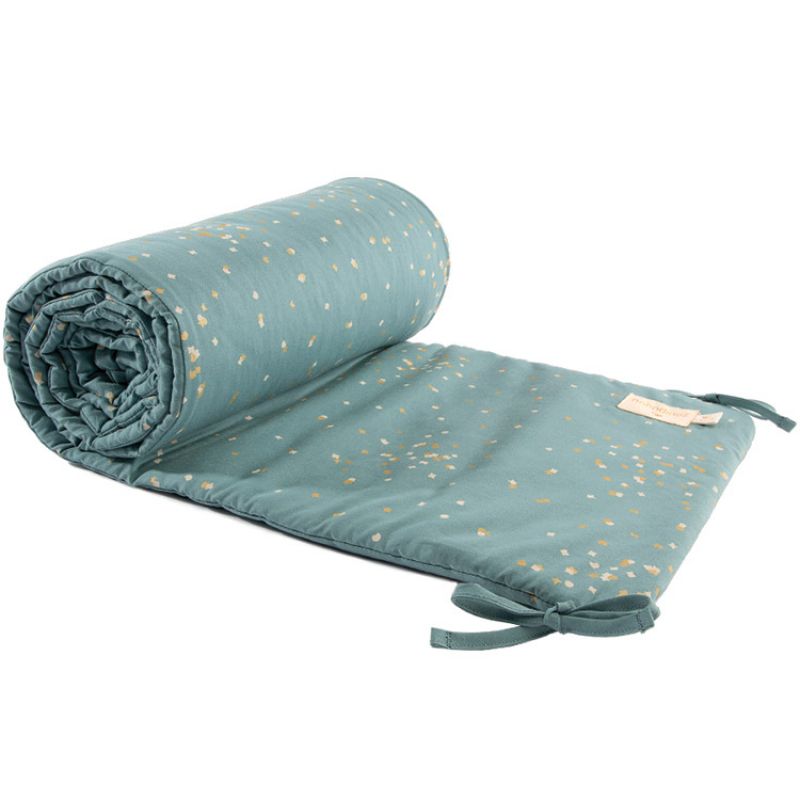 Tour de lit Nest Gold Confetti vert (pour lits 60 x 120 et 70 x 140 cm) Nobodinoz