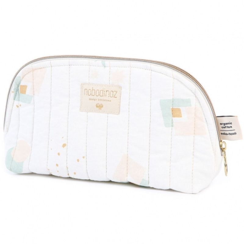 Trousse de toilette Holiday Aqua eclipse White Nobodinoz