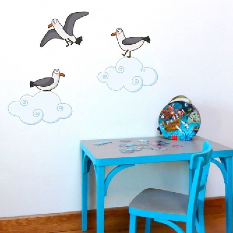 Stickers muraux Les mouettes Série-Golo